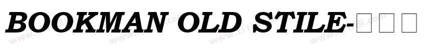 BOOKMAN OLD STILE字体转换